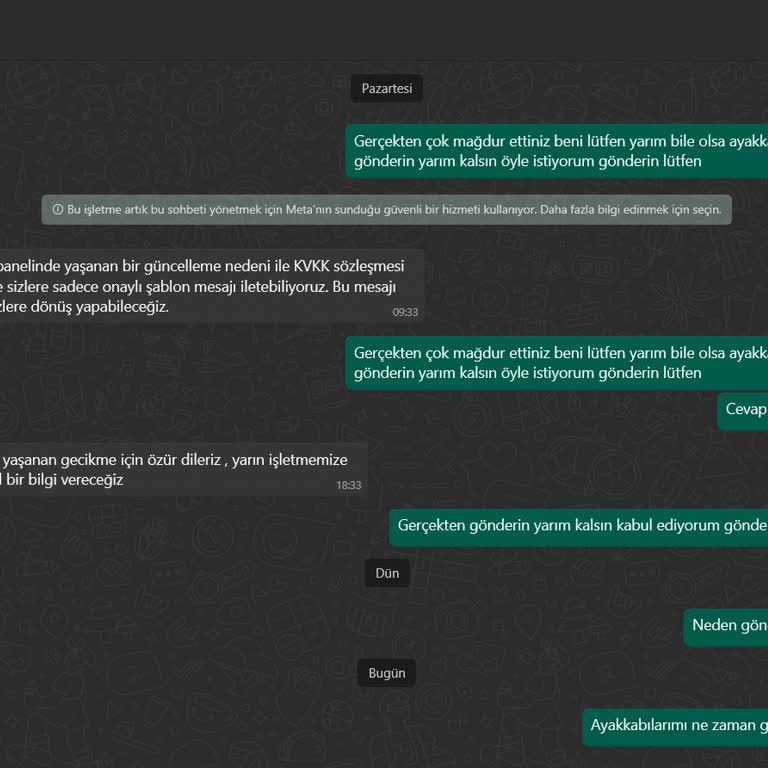 Ayakkabım 2 Aydır Teslim Edilmiyor, Yanıtsız Kaldım