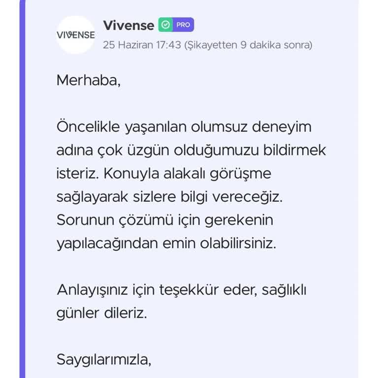 Vivense'den Aldığım Ürün 1,5 Aydır Teslim Edilmedi