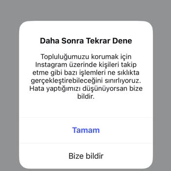 Instagram Hesabım Sürekli Kapatılıyor ve Takip İsteklerim Otomatik Geri Çekiliyor