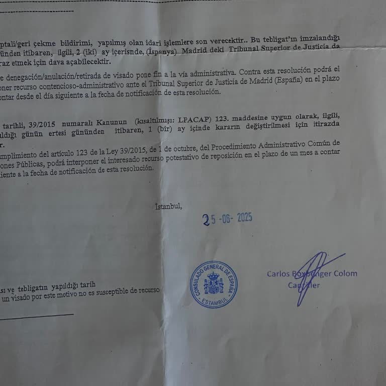 Vize Reddi Ve Geç Teslim Nedeniyle İtiraz Hakkımız Elimizden Alındı