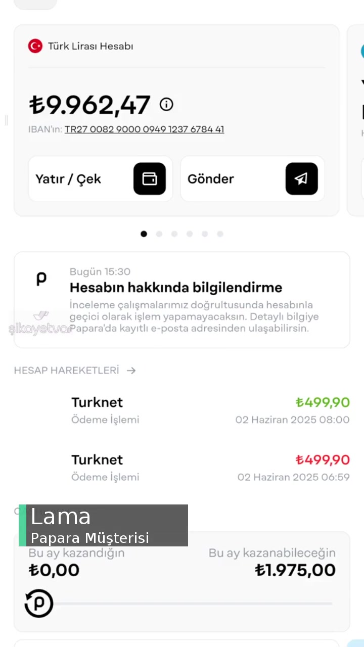 Papara Hesabımda Hiçbir İşlem Yapamıyorum! videonun kapak resmi