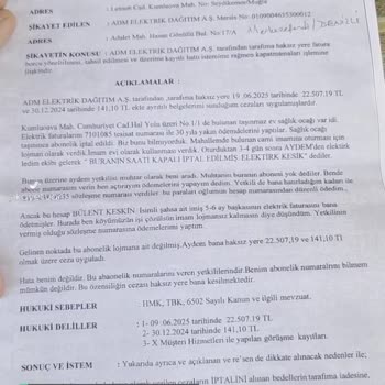 ADM Elektrik Dağıtım Haksız Kazanç Ve Ceza Kesilmesi!