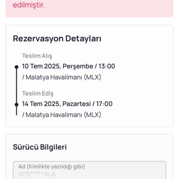 İptal Edilen Araç Kiralama Rezervasyonunda Geri Ödeme Yapılmıyor, Müşteri Hizmetleri Çözüm Sunmuyor