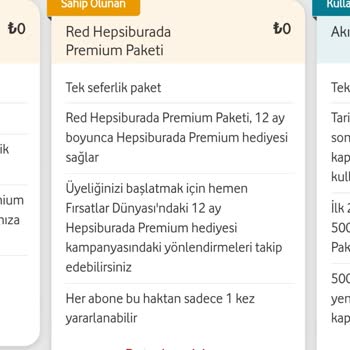 Kampanya Hediyeleri Tanımlanmadı Eski Tarifeme Dönmek İstiyorum