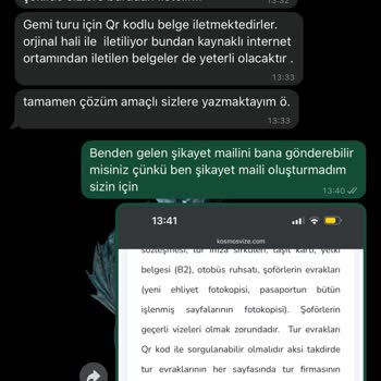 Pronto Tour Vize Kiti Eksik Ve İlgisiz Hizmet Mağduriyeti