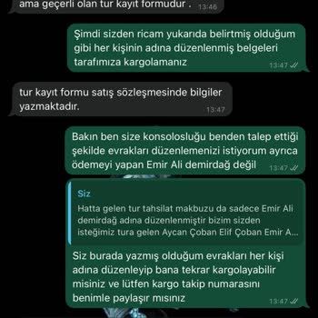 Pronto Tour Vize Kiti Eksik Ve İlgisiz Hizmet Mağduriyeti