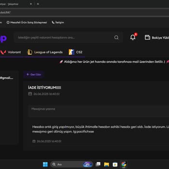 Satın Aldığım Instagram Oyun Hesabında Eksik Skin Ve İletişimsizlik Mağduriyeti