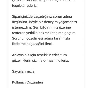 Yemeksepeti Siparişim Teslim Edilmeden İade Yapılmadı