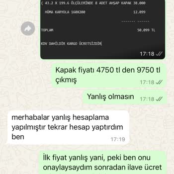 Fiyat Tutarsızlığı Ve Yanlış Hesaplama Nedeniyle Yaşanan Güven Sorunu