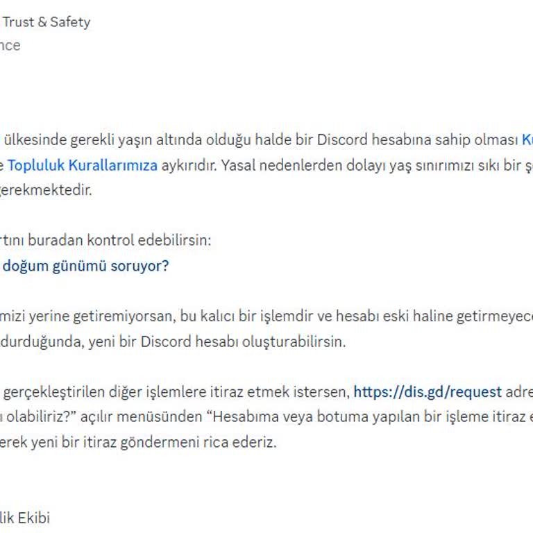 Discord Yanlış Anlaşılma Nedeniyle Haksız Hesap Askıya Alınması Ve Destek İlgisizliği