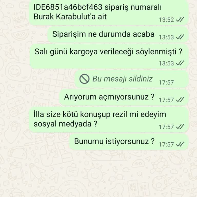 Sipariş Sürecinde İletişim Sorunu Ve Müşteri Memnuniyetsizliği
