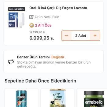 Migros Sanal Markette Stokta Görünen Ürünüm Kampanya Fırsatıyla Teslim Edilmedi