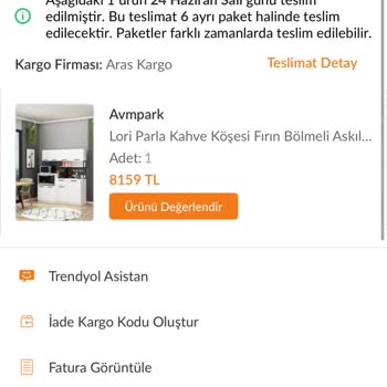 Sipariş Teslim Edilmedi, Kargo Ve Mağaza Arasında Kaldım