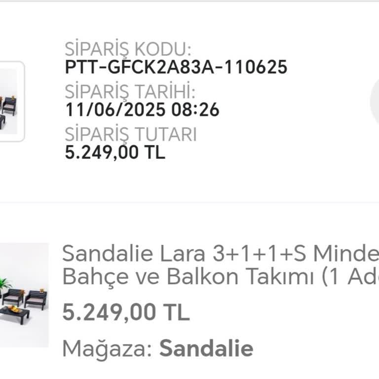 Epttavm'den Aldığım Balkon Takımı Zamanında Teslim Edilmedi