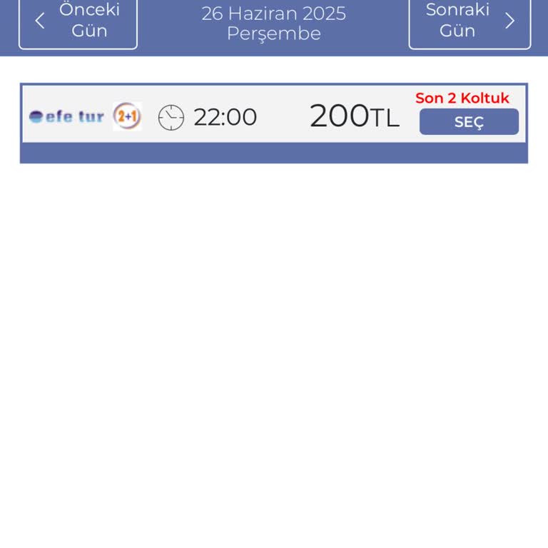 Efe Tur Son Otobüs İçin Gece Tarifesiyle Haksız Zam Uyguluyor