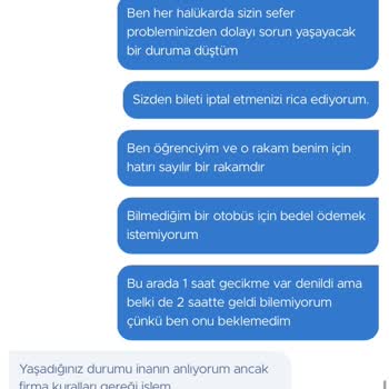 Rötar Yapan Sefer Nedeniyle Mağduriyet Ve Bilet İadesi Sorunu
