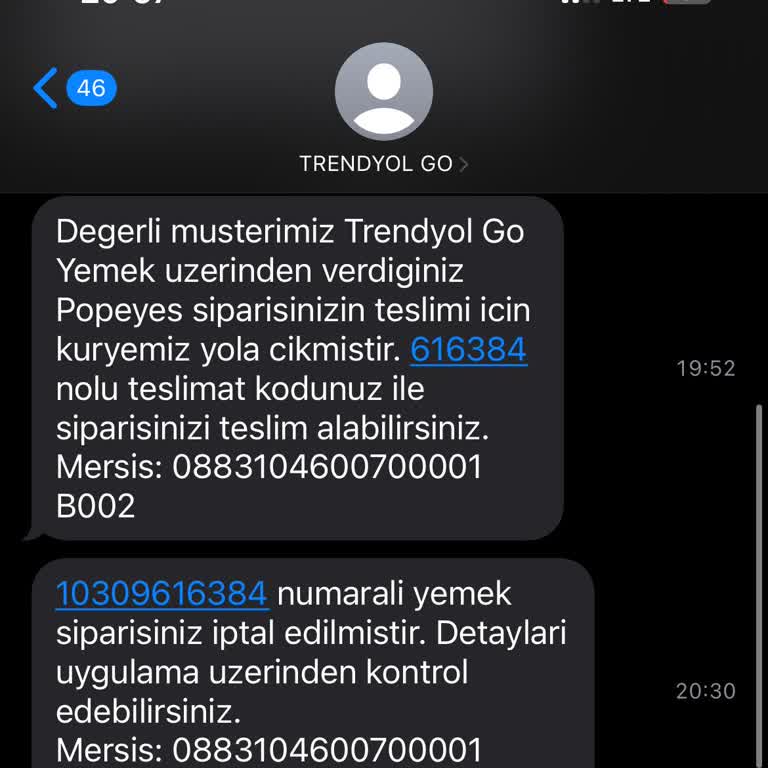 Trendyol Yemek Geç Teslimat Ve Sipariş İptali Sonrası Yetersiz Müşteri Hizmeti