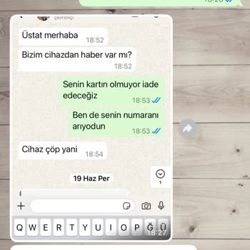 Yetkili Servisin Ana Kartı Teslim Etmemesi Ve İletişimsizlik
