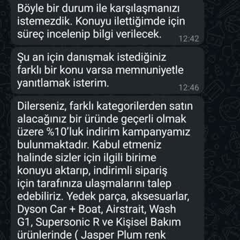 Dyson Turbo Başlık Tedarik Edilemiyor, Mağduriyetimiz Giderilmiyor