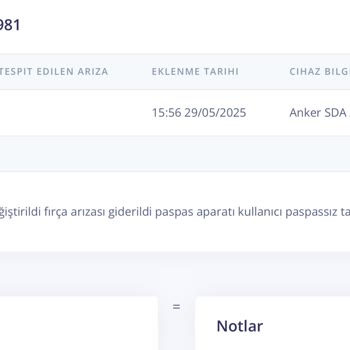 Tekrarlayan Dönel Fırça Arızası Ve Yetersiz Servis Deneyimi