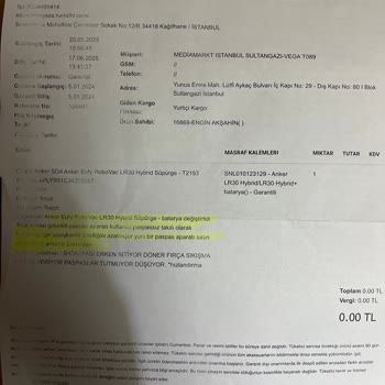 Tekrarlayan Dönel Fırça Arızası Ve Yetersiz Servis Deneyimi