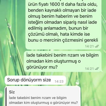 Ürün Teslim Edilmeden Satış İptali ve Fiyat Artışı Şikayeti