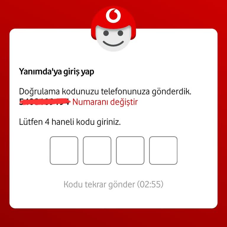 Vodafone Yanımda Uygulamasında Doğrulama Kodu Sorunu: Giriş Yapamıyorum