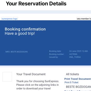 SunExpress'te Online Check-in Ve Havalimanı Destek Sorunu