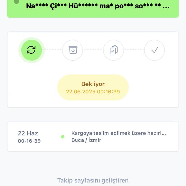 Siparişin Hazırlanamaması Ve İletişimsizlik Sorunu