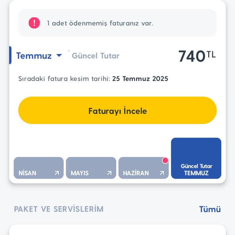 Taahhüt Bitmesine Rağmen Yüksek Fatura Ve Hattın Kapatılmaması