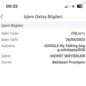 Google Onayım Olmadan Yapılan Para Çekimine Acil İade Talebi