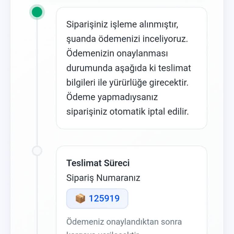Ödeme Sonrası Ürün Teslimatı Ve İletişim Sorunu
