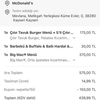 Siparişim Kullanılamaz Halde Geldi Yemeksepeti Ve McDonalds Çözüm Sunmadı