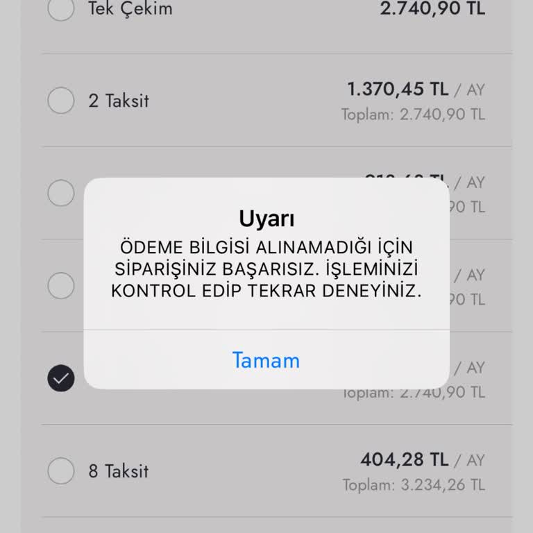 Boyner Uygulamasında Kredi Kartı İle Ödeme Sorunu