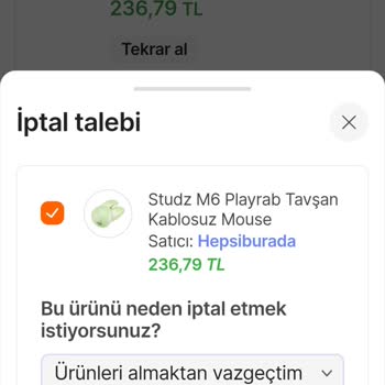 İstemediğim Ürün Sepetime Eklendi, İptal Edilemedi Ve Zorla Gönderildi!