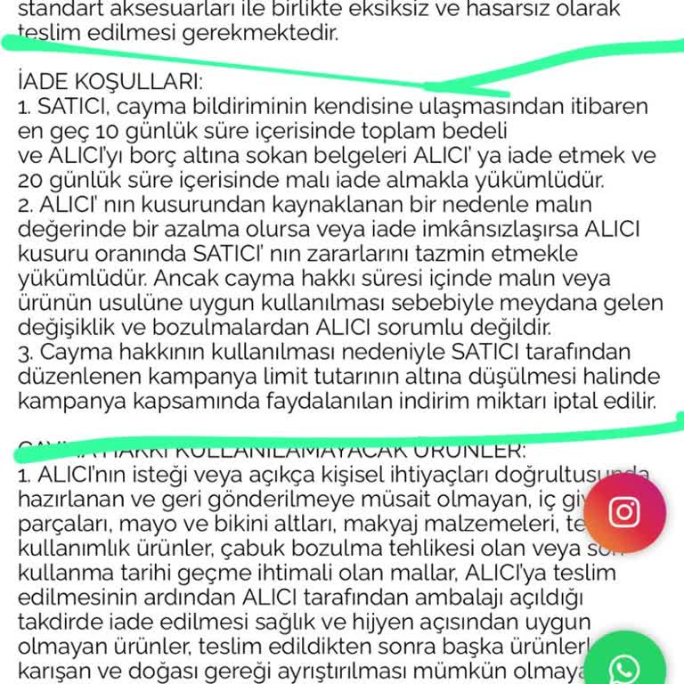 Duende Mağazası İade Talebimi Kabul Etmiyor