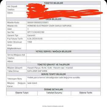 A101 İade Ücretimi Vermiyor Mağdur Edildim