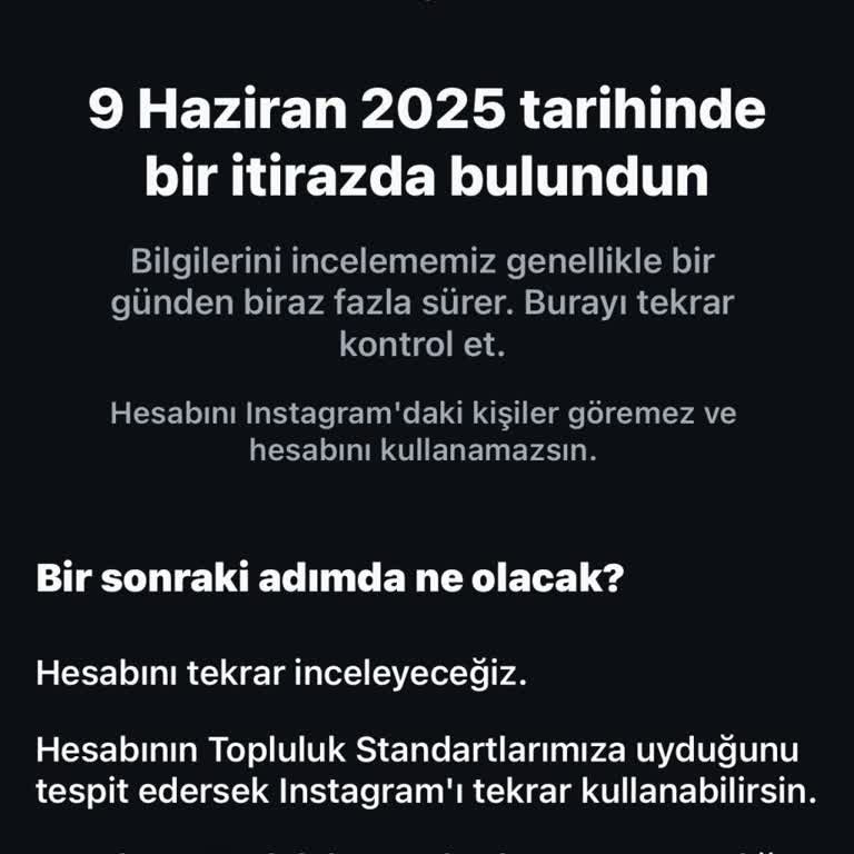 Instagram Hesabımın Haksız Yere Uzun Süre Kısıtlanması Ve Yanıtsız Kalan Destek