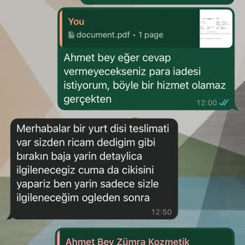 Sipariş Sonrası Haftalarca Oyalandım Ürün De İade De Yapılmadı