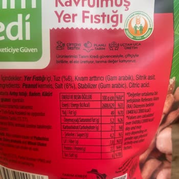 Tarım Kredi Kooperatif Market Fındık Ambalajı Açılmıyor Ve İçerik Oranları Belirtilmemiş