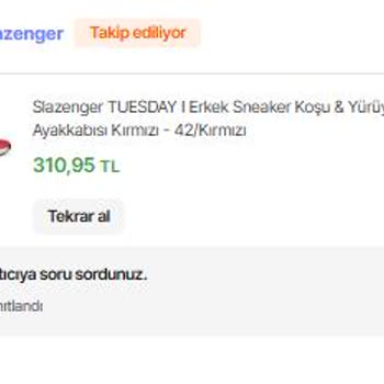 Slazenger Kampanya İle Aldığım Spor Ayakkabı Siparişim Hatalı Fiyat Gerekçesiyle İptal Edildi