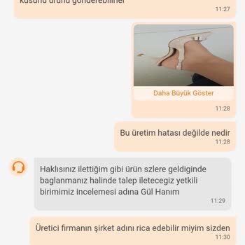 Aldığım Ayakkabının Lastiği Kısa Sürede Koptu İade Reddedildi
