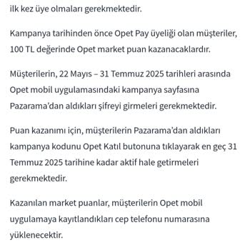 Opetpay Kampanya Kodu Geçersiz, Üyeliğimin İptalini İstiyorum