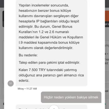 Kazanç Sonrası Üyelik Kapatıldı Ve Para İadesi Yapılmadı
