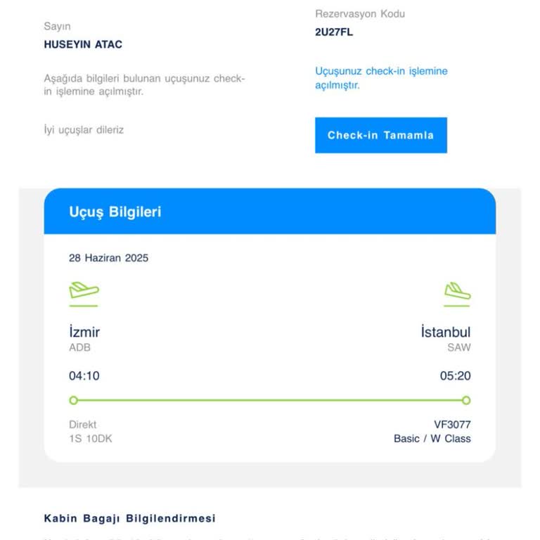 Ajet'ten Alınan Uçak Biletinde İptal Sonrası Yetersiz İade Ve Tüketici Mağduriyeti