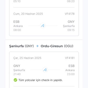 Ich musste 5-mal Check-in bei Ajet versuchen