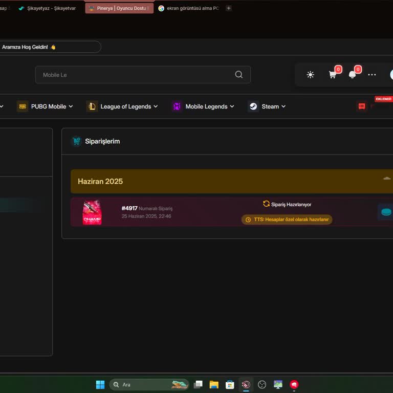 Satın Aldığım Hesap İki Gündür Teslim Edilmedi