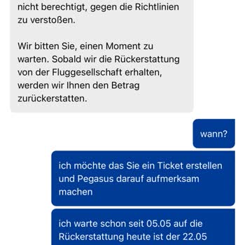 Stornogeld nach 2 Monaten nicht erhalten, Pegasus fehlt Nachweis