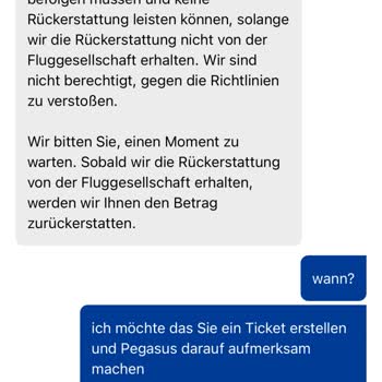 Stornogeld nach 2 Monaten nicht erhalten, Pegasus fehlt Nachweis