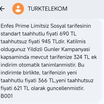 Taahhütlü Kampanya Şartlarına Uyulmaması Ve İletişim Sorunu